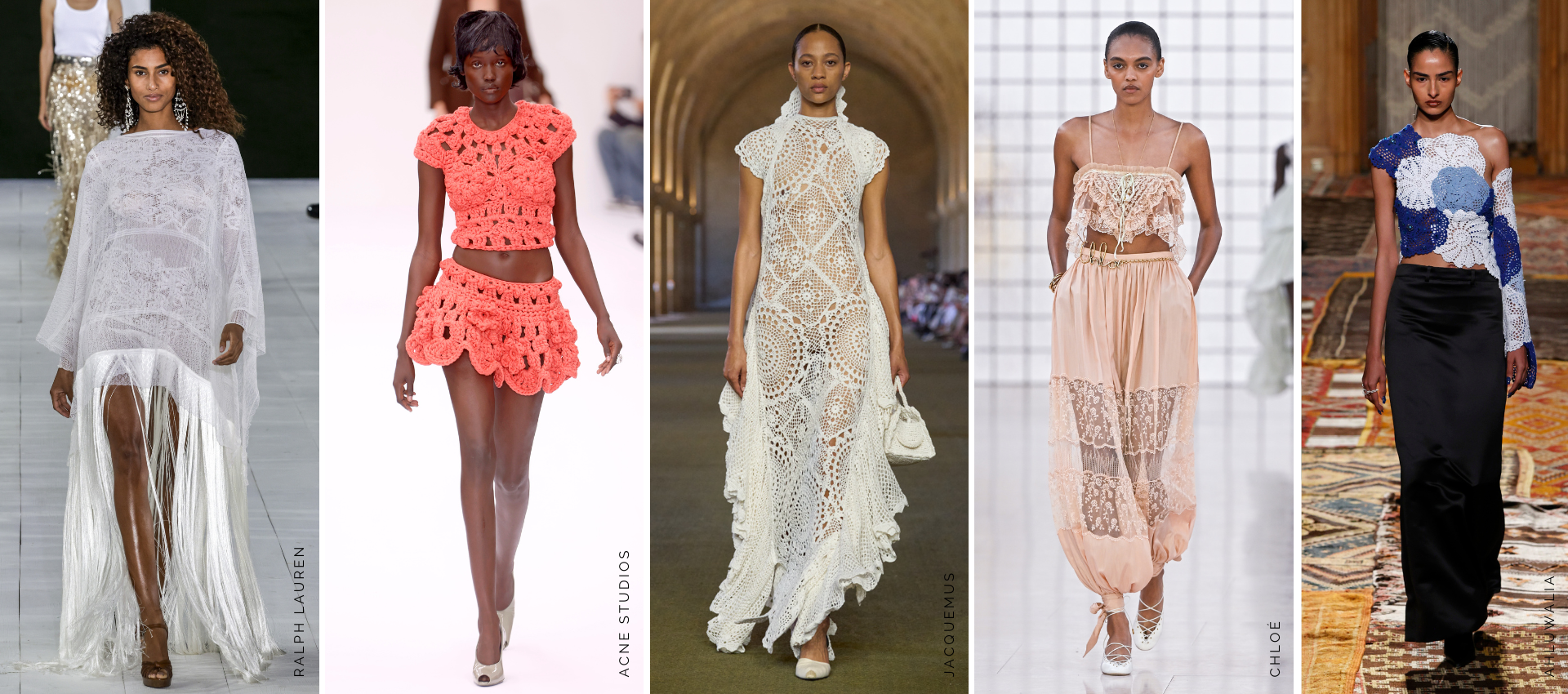 doily dressing runway imagery
