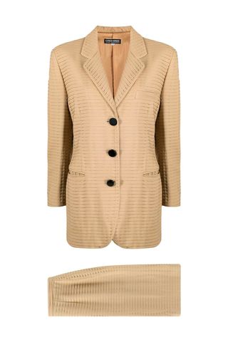 Giorgio Armani Pre-Owned 1990s ribbed skirt suit