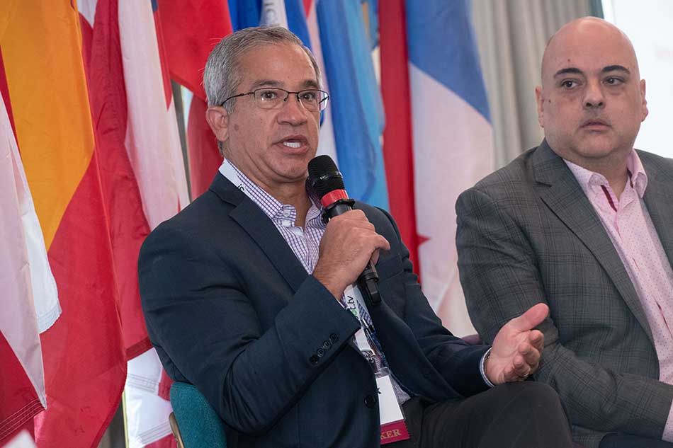 On the Puerto Rican Day Parade roundtable &ldquo;How Television Has Embraced a Legacy Cultural Event,&rdquo; WABC New York anchor Joe Torres (l.) and Luis Maldonado of d&rsquo;exposito &amp; Partners.