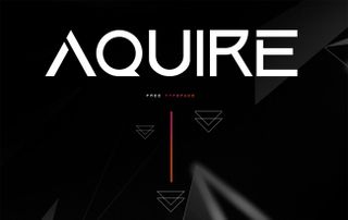 The best free futuristic fonts: Aquire