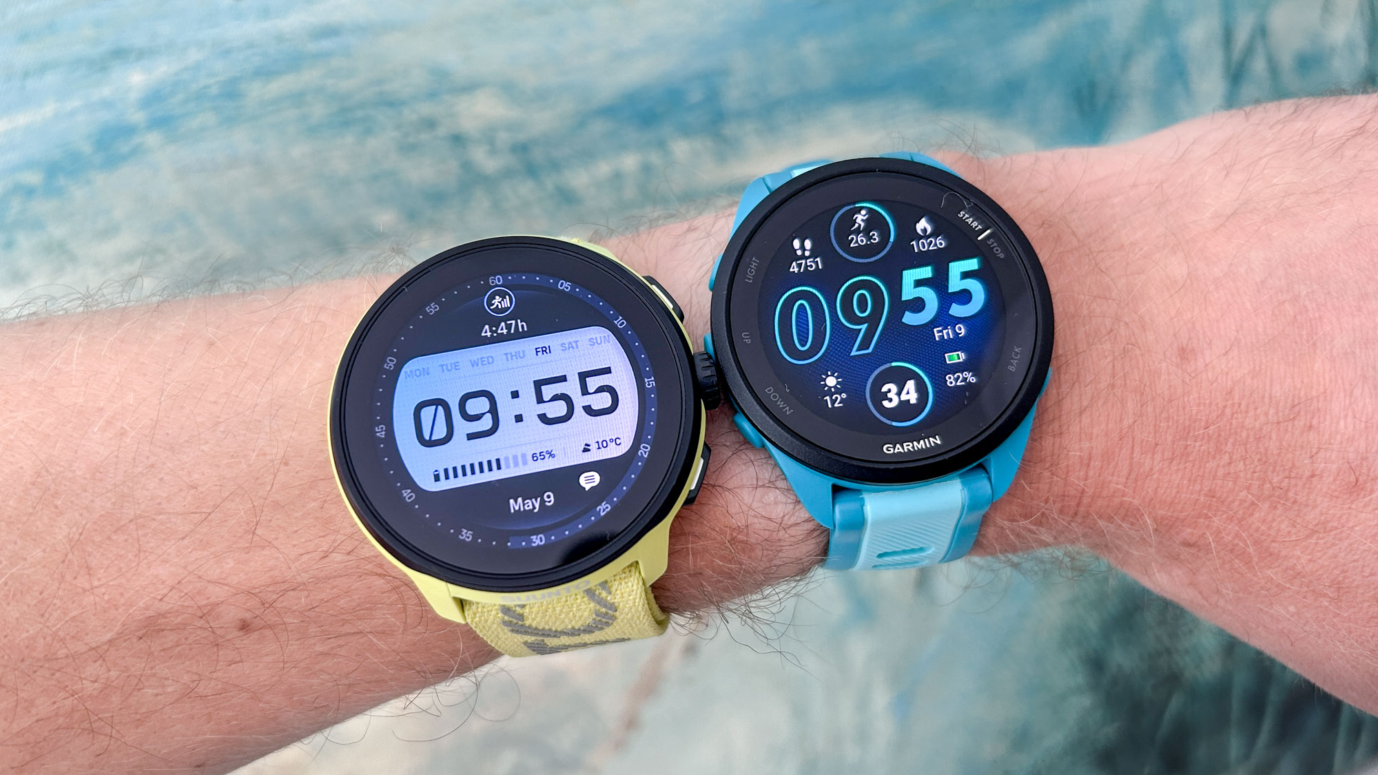 Suunto Run vs Garmin Forerunner 165