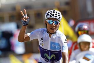 Nairo Quintana on stage twenty of the 2015 Tour de France