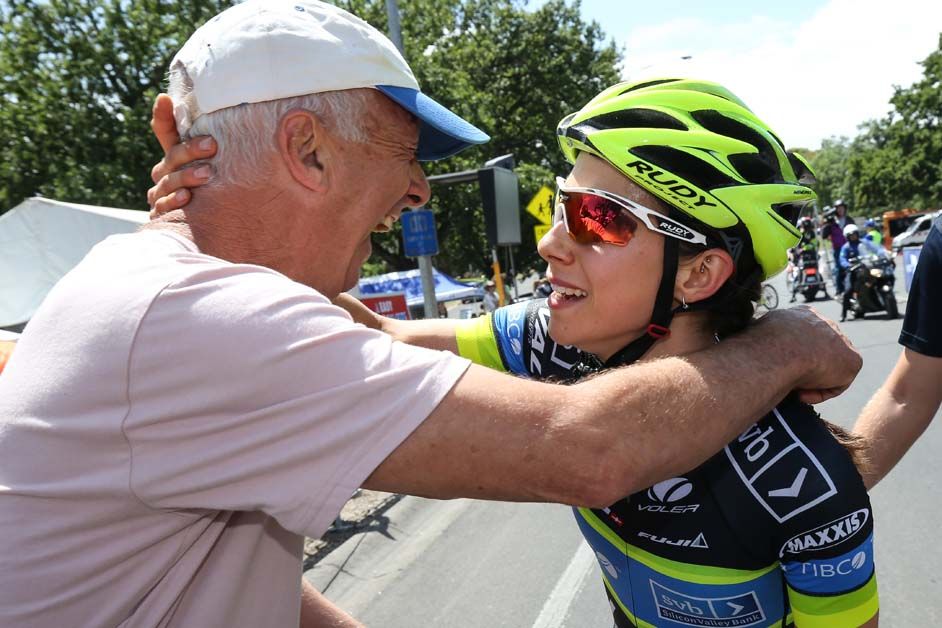 Shannon Malseed celebrates her victory