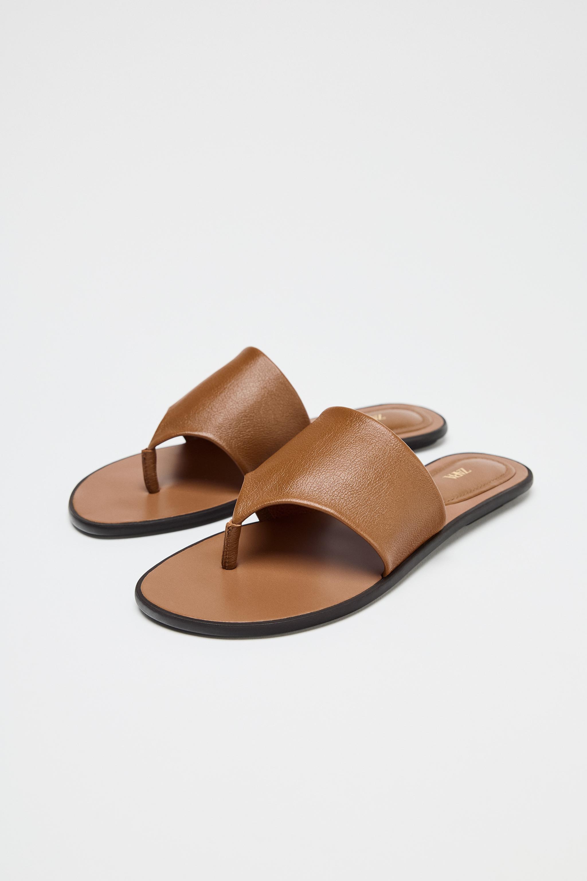Flat Leather Sandals