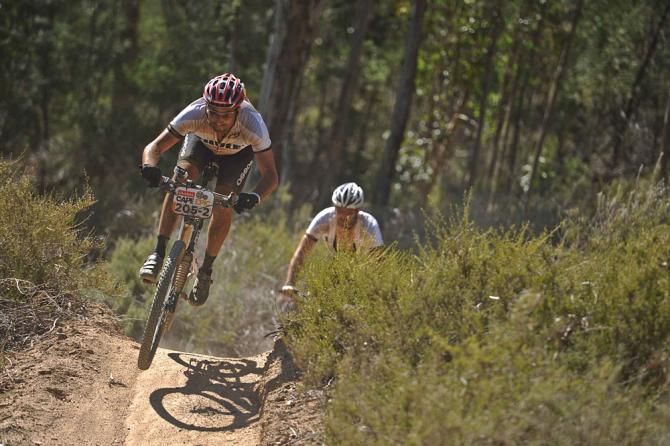 Francois Nel enjoys the singletrack