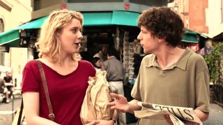 Greta Gerwig and Jesse Eisenberg in To Rome With Love.