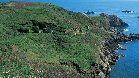 Abandoned silver mine on Sark