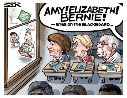 Political Cartoon U.S. impeachment democratic nominees