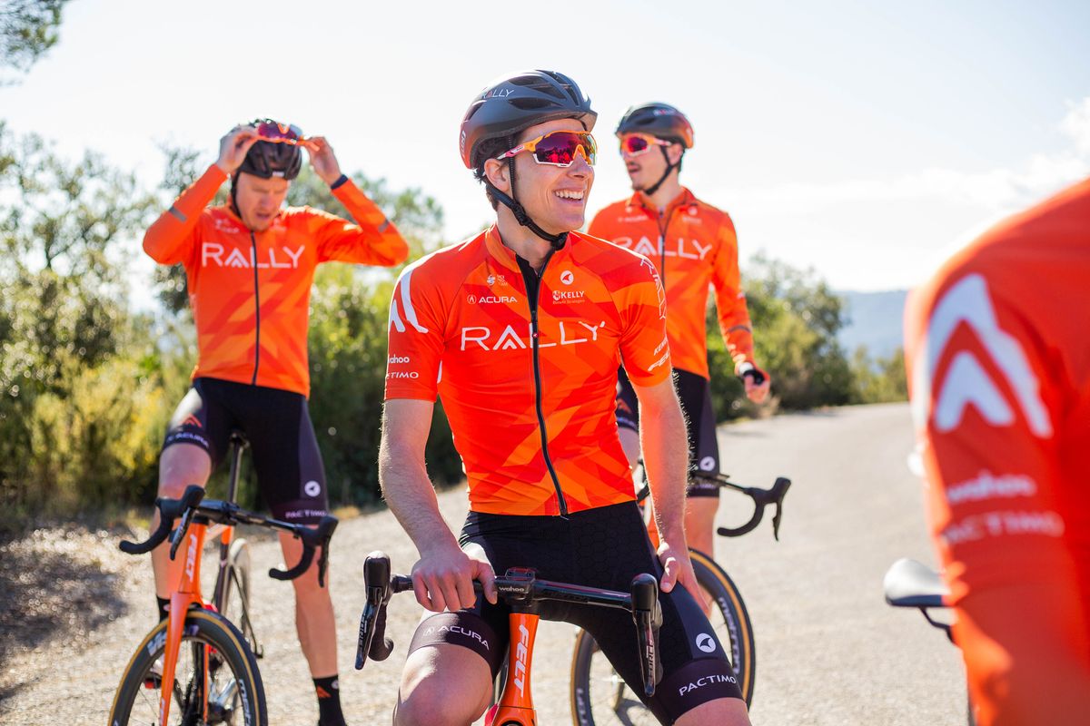 Rally Cycling at the team's training camp in Castellon de la Plana, Spain
