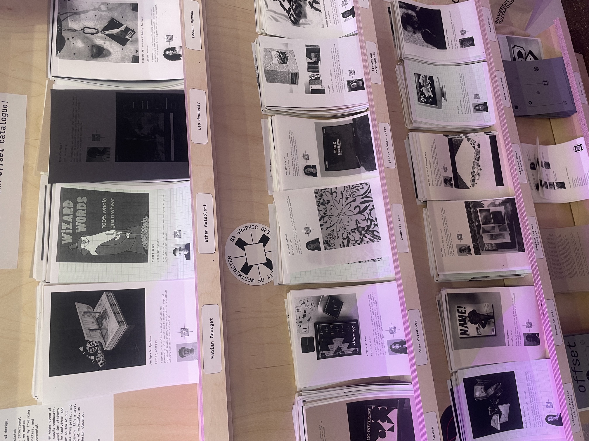 graduate show stands at D&amp;amp;AD New Blood Festival 2026