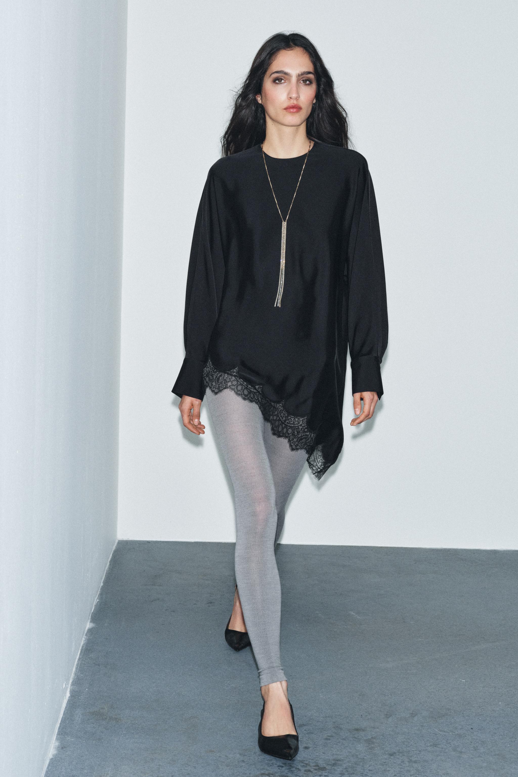 Zw Collection Limited Edition Asymmetric Lace Blouse