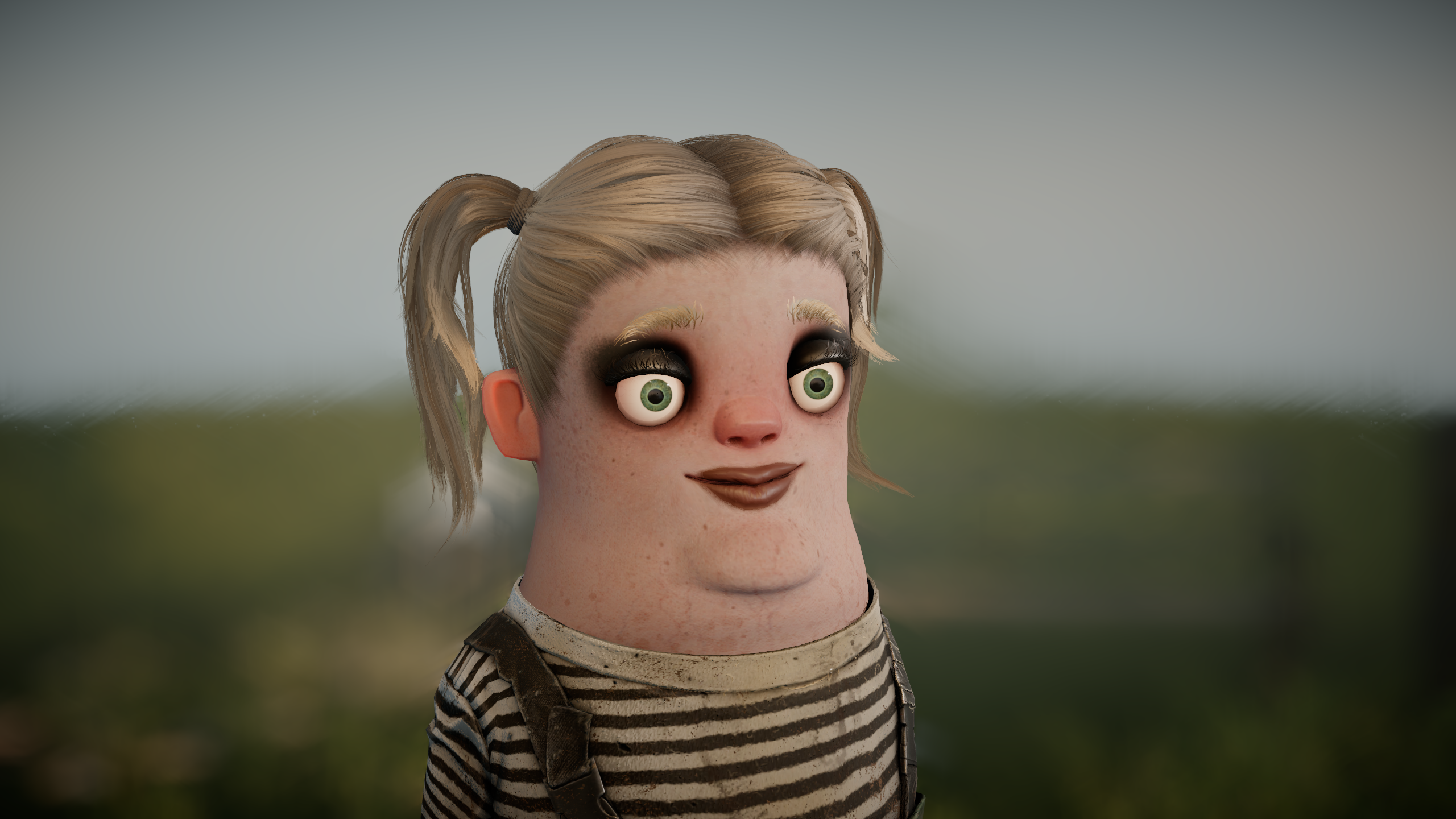 S&amp;box screenshot showing a women in a field