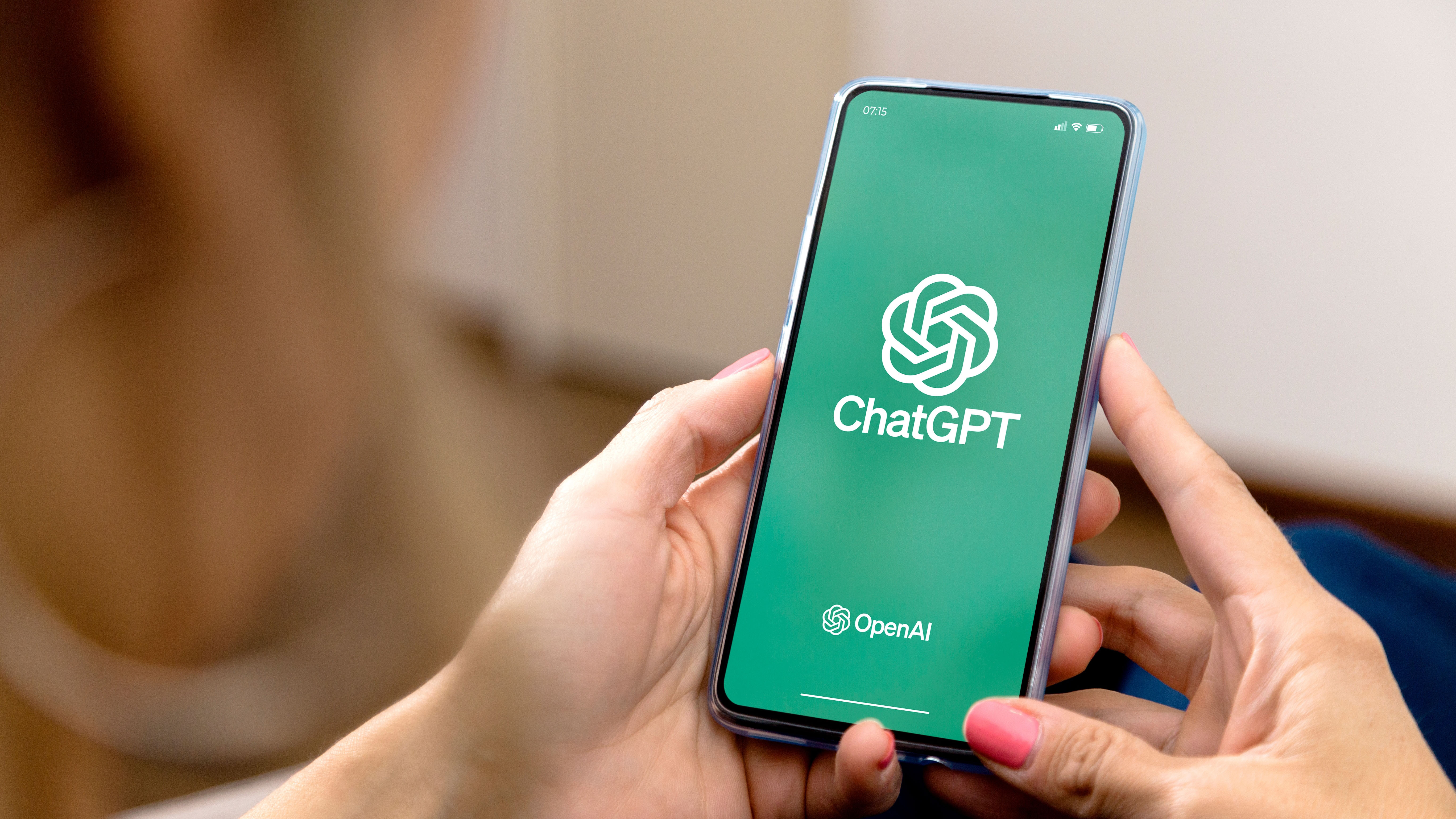 ChatGPT on a mobile phone.