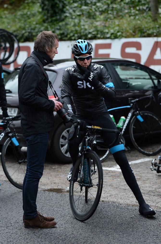 Wigging before his training ride