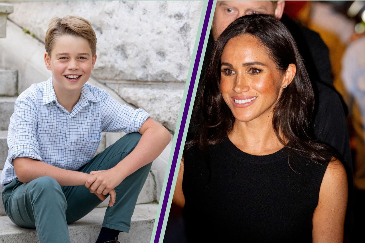 Prince George and Meghan Markle split layout