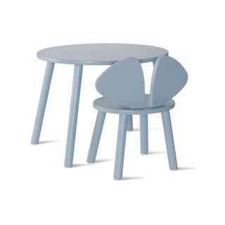 Nofred Mouse Chair & Table Set (2-5 Years) - Light Blue