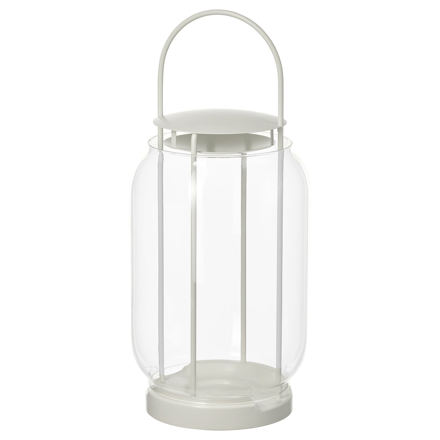 Tofsand Lantern for Pillar Candle, In/out - White 17 &amp;frac14; "