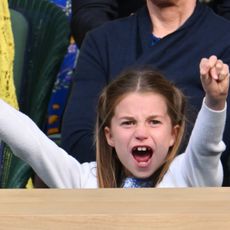 Princess Charlotte at Wimbledon men's singles final