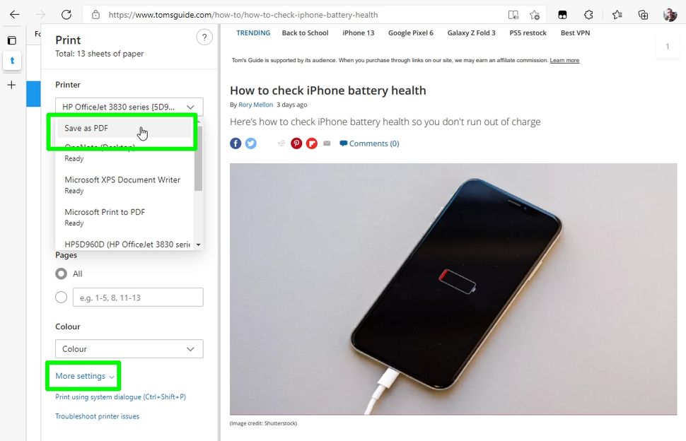 How To Save A Web Page As A PDF | Tom's Guide