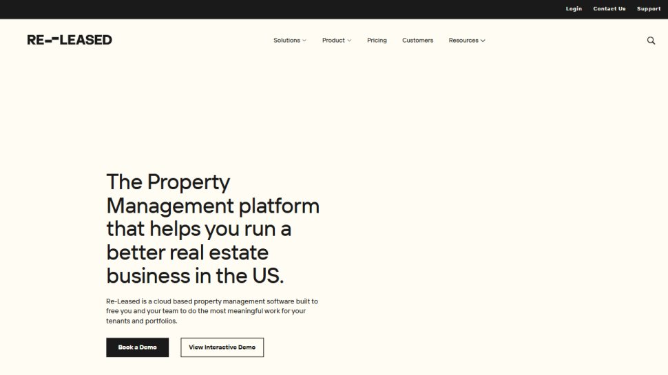Website screenshot of Re-Leased (February, 2026)
