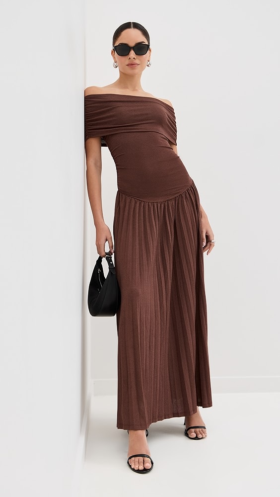 Field of Dreams Maxi Dress - Coffee