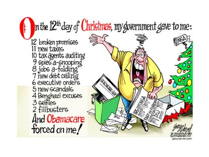 Political cartoon government Americans