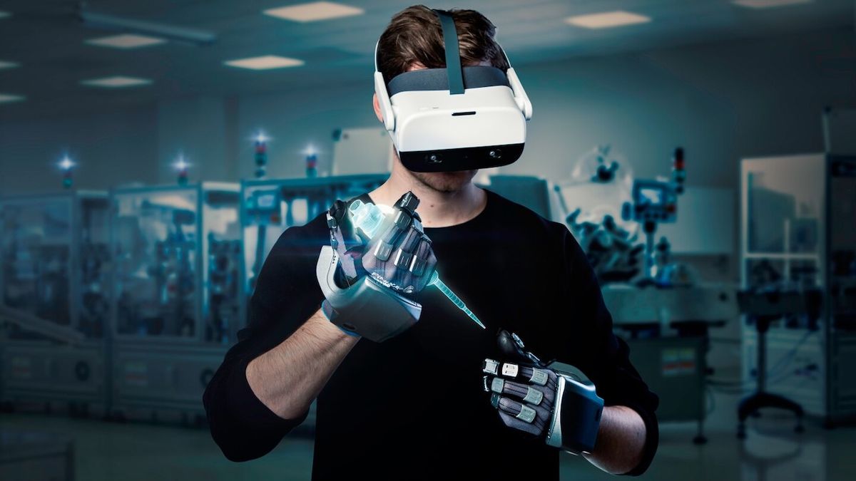 Sarung tangan haptic ini memungkinkan Anda merasakan metaverse realitas virtual
