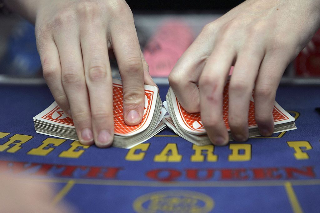 Shuffling a deck of playing cards