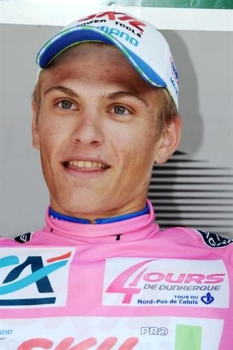Marcel Kittel (Skil-Shimano) in the Four Days of Dunkirk leader's jersey.
