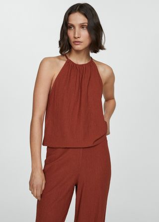 Ruched-Texture Top