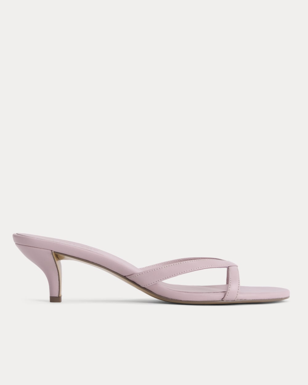 Sculpted Heel Sandal | Pale Mauve - 5