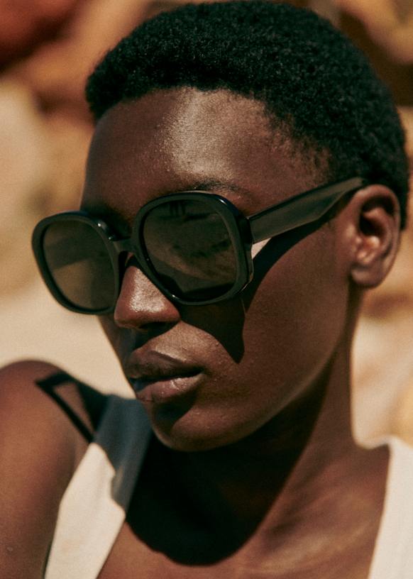 Georgia Sunglasses - Black - Acetate - Sézane