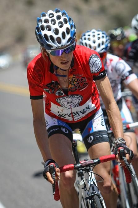 Mara Abbott (Exergy) kept her position on the road to keep the leader's jersey.