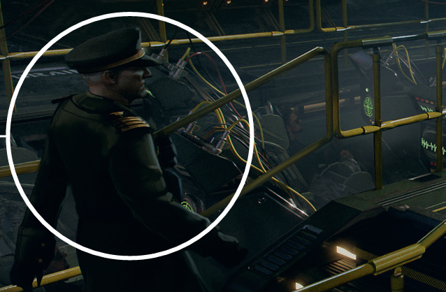 Detail of a piece of digital art showing a hidden control room