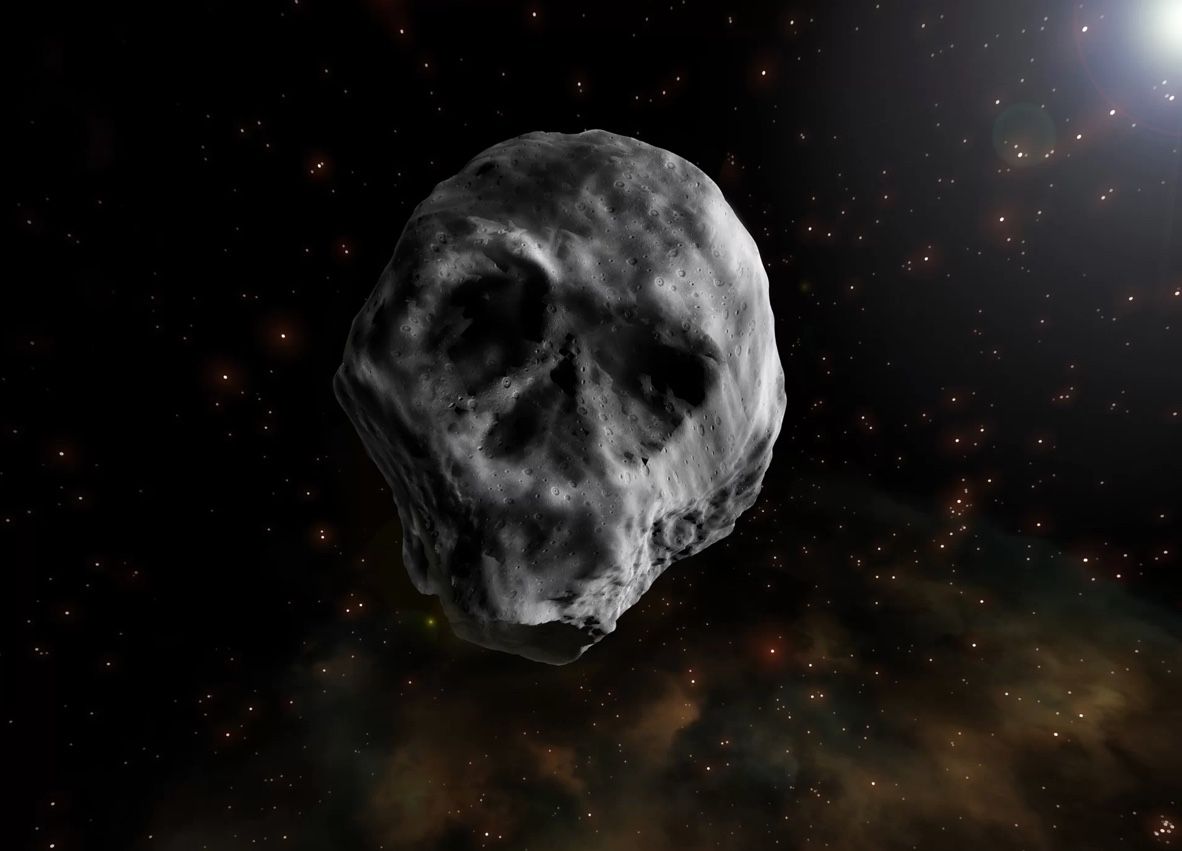 Grinning-Skull Asteroid Set to Whiz by Earth