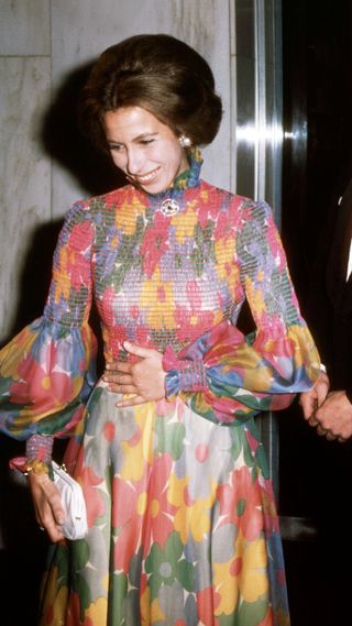 Princess Anne attends the London premiere of the film "Jesus Christ Superstar" 24 August 1973