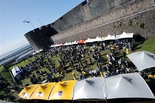 The Tour village before the start of the 95 Tour de France.