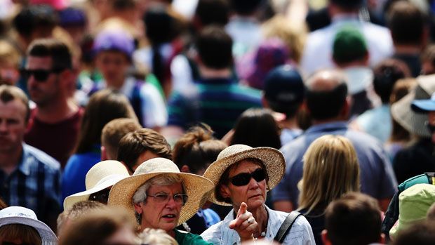 A crowd at Wimbledon