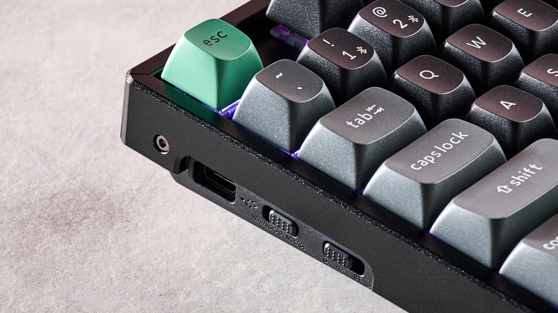 Close-up of Keychron K8 Ultra 8K