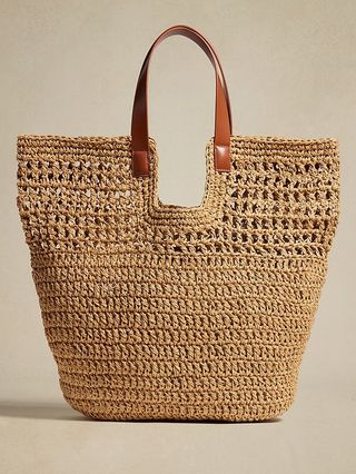 Paper Straw Shopper Tote