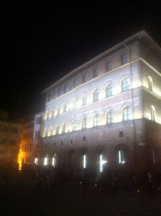 The 14th-century Palazzo della Mercanzia, now the new Gucci Museo
