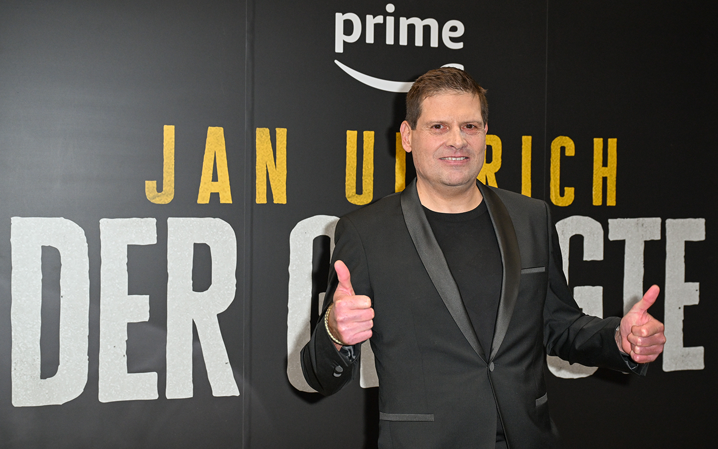 Jan Ullrich poses during the screening of "Jan Ullrich &amp;ndash; Der Gejagte" at Filmtheater Sendlinger Tor on November 22, 2023 in Munich, Germany. (Photo by Hannes Magerstaedt/Getty Images)