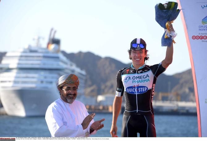 Rigoberto Uran (Omega Pharma-QuickStep) finished third overall.