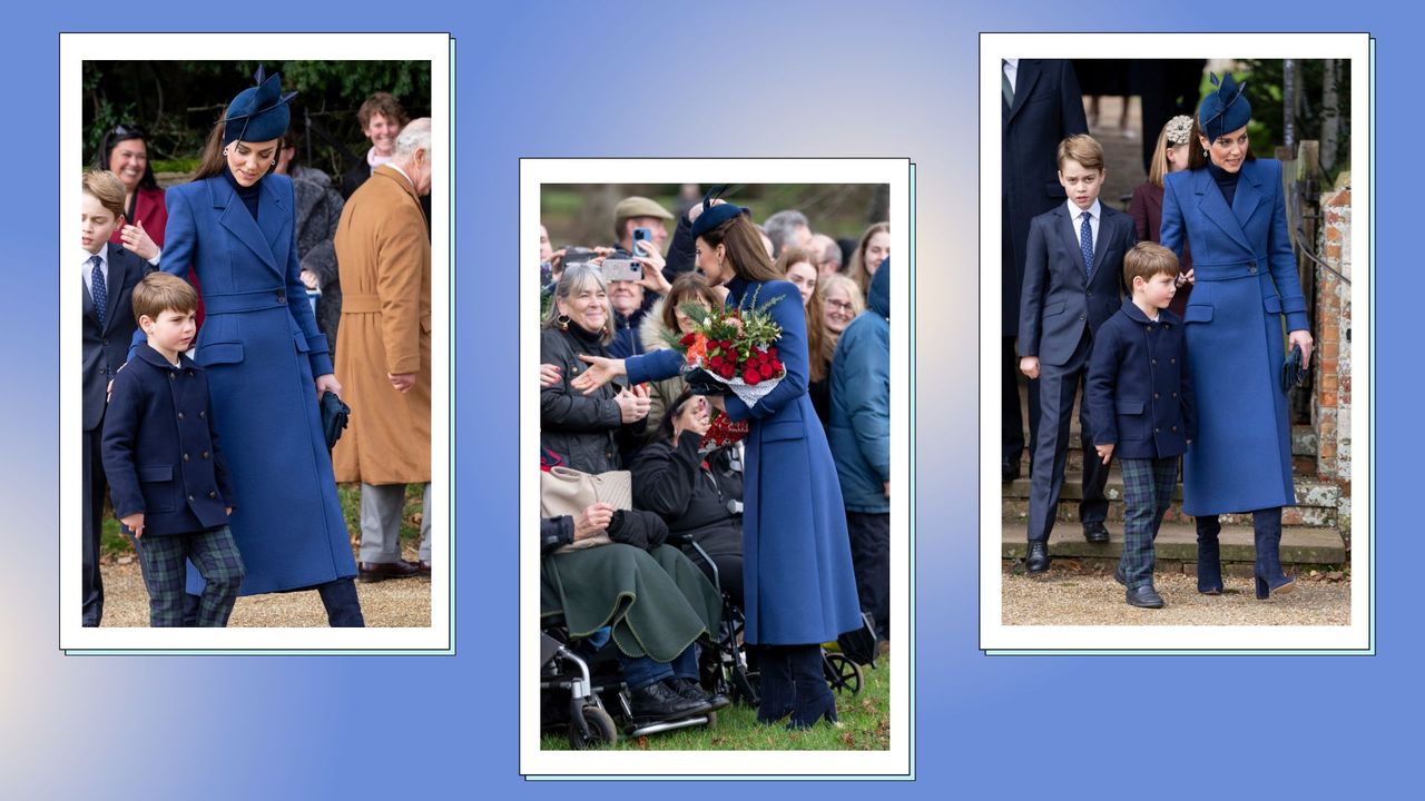 Catherine, Princess of Wales attends the Christmas Day service at St Mary Magdalene Church on December 25, 2023 in Sandringham, Norfolk. 