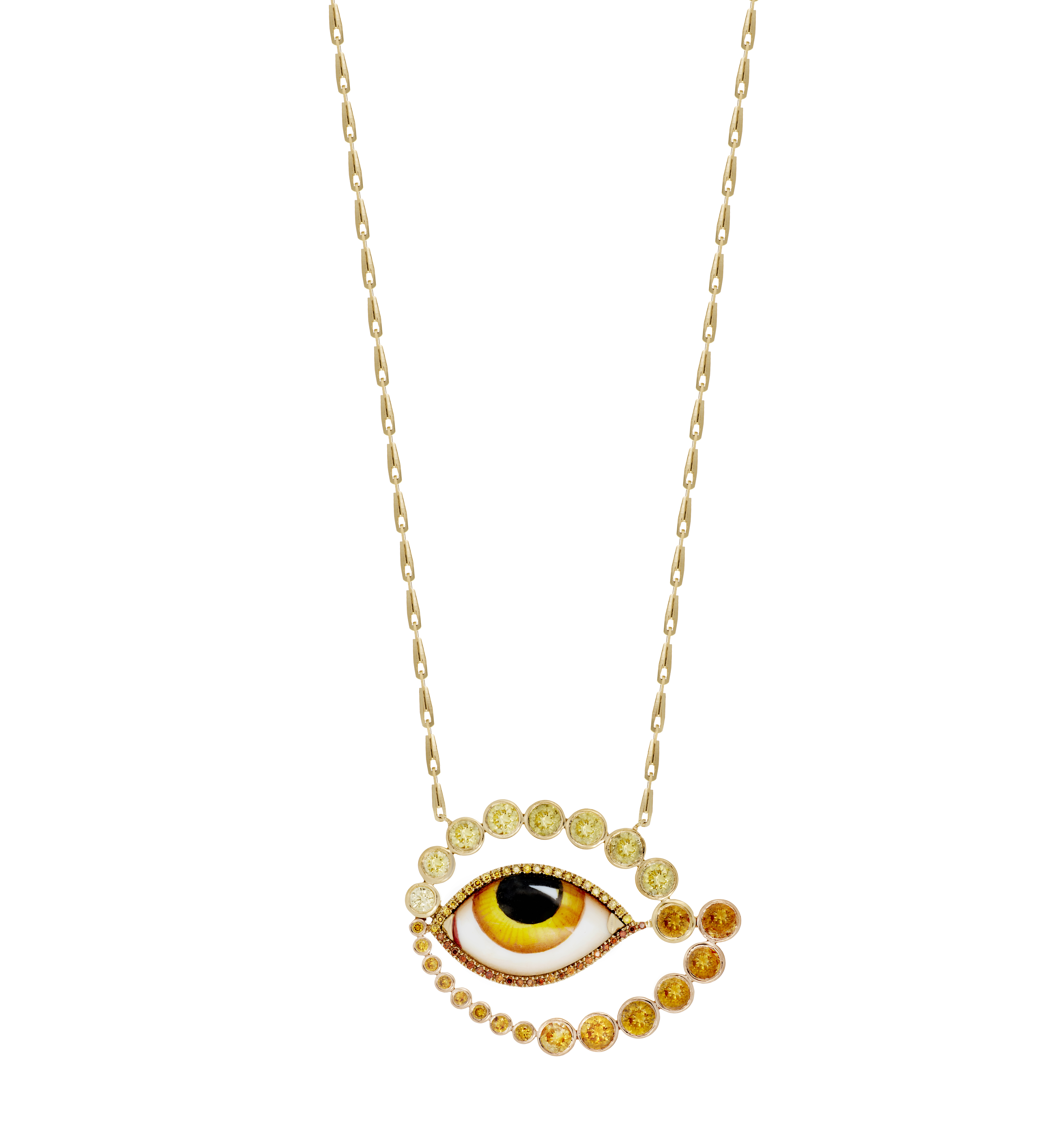 necklace with eye pendant