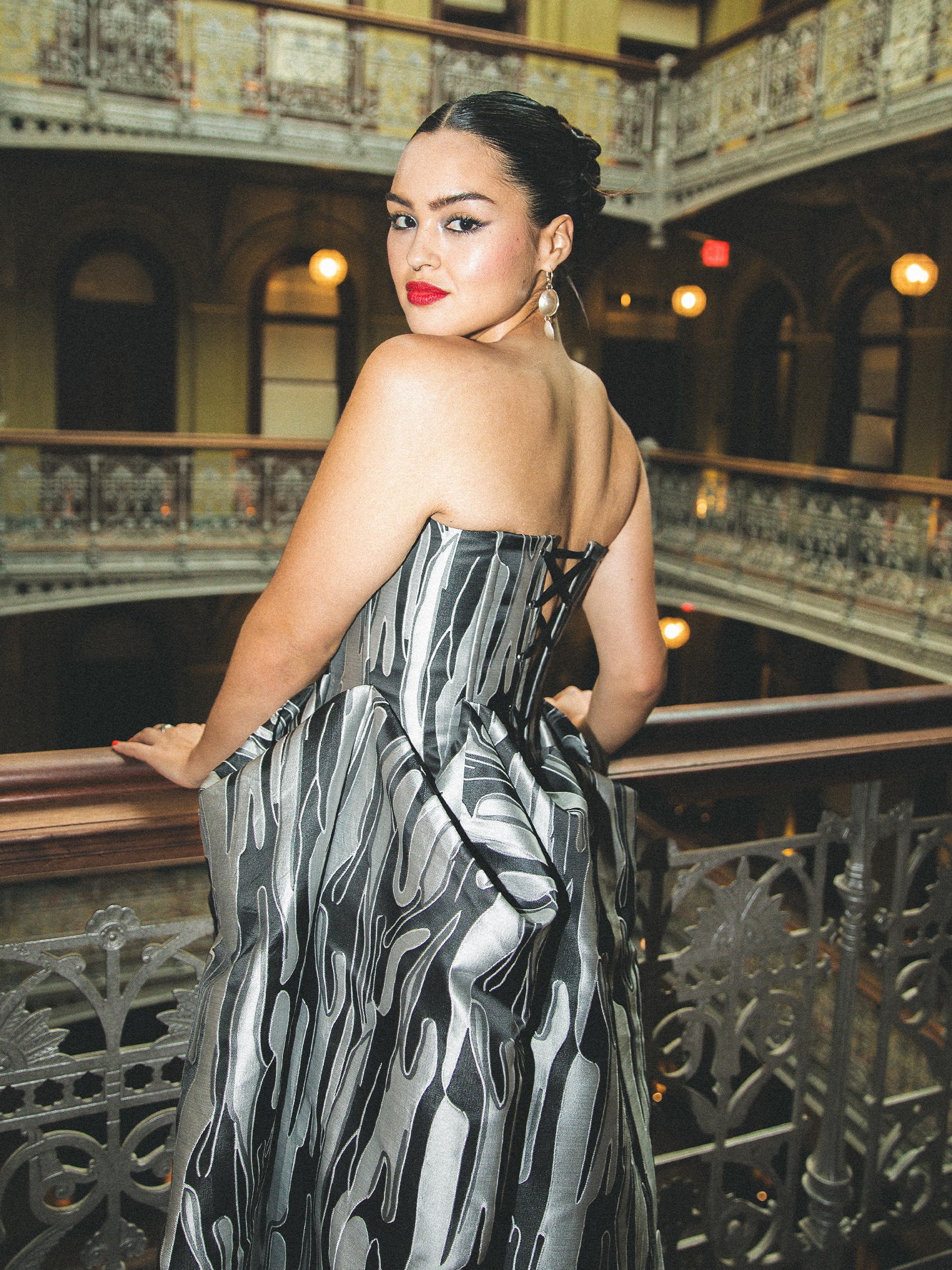 Anna Lambe in her full Gotham TV Awards look.