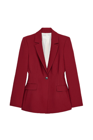 Fitted Shoulder Pad Blazer