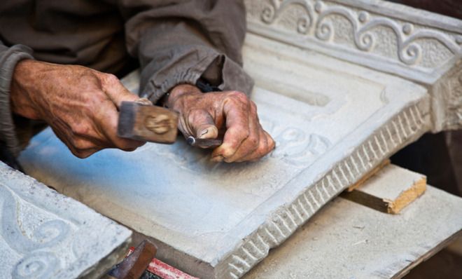 Stone carving