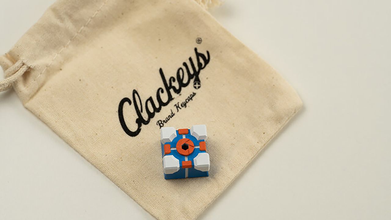 Clackeys artisan keycaps on display