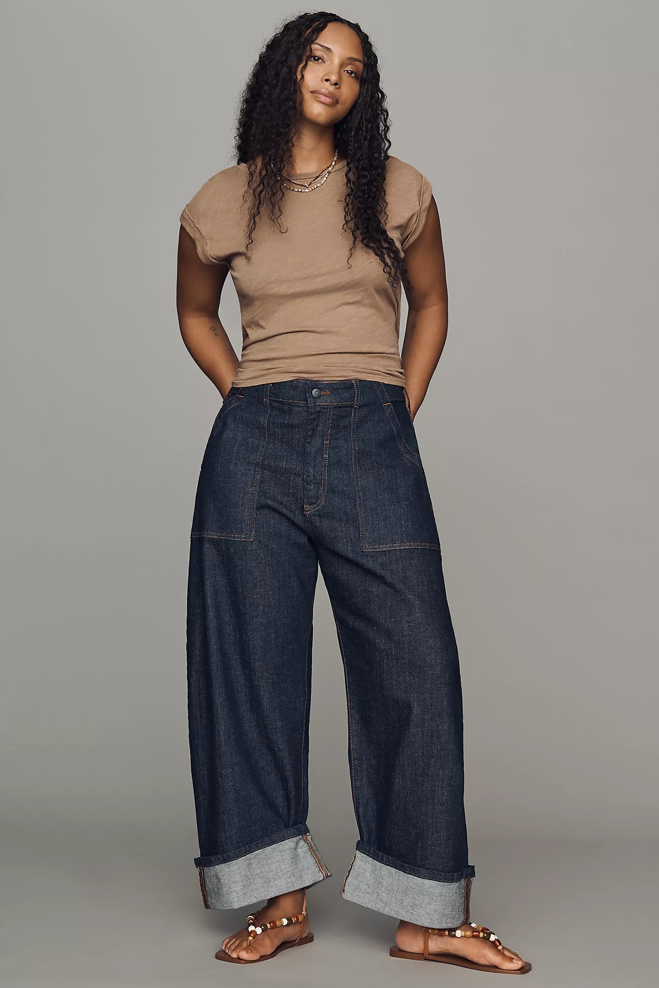 Pilcro Kayden High-Rise Carpenter Barrel Jeans